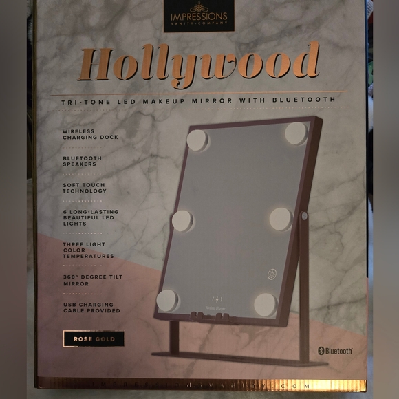 Impressions Vanity Hollywood LED Makeup up Mirror with Bluetooth Brand New ๐ - Picture 3 of 6
